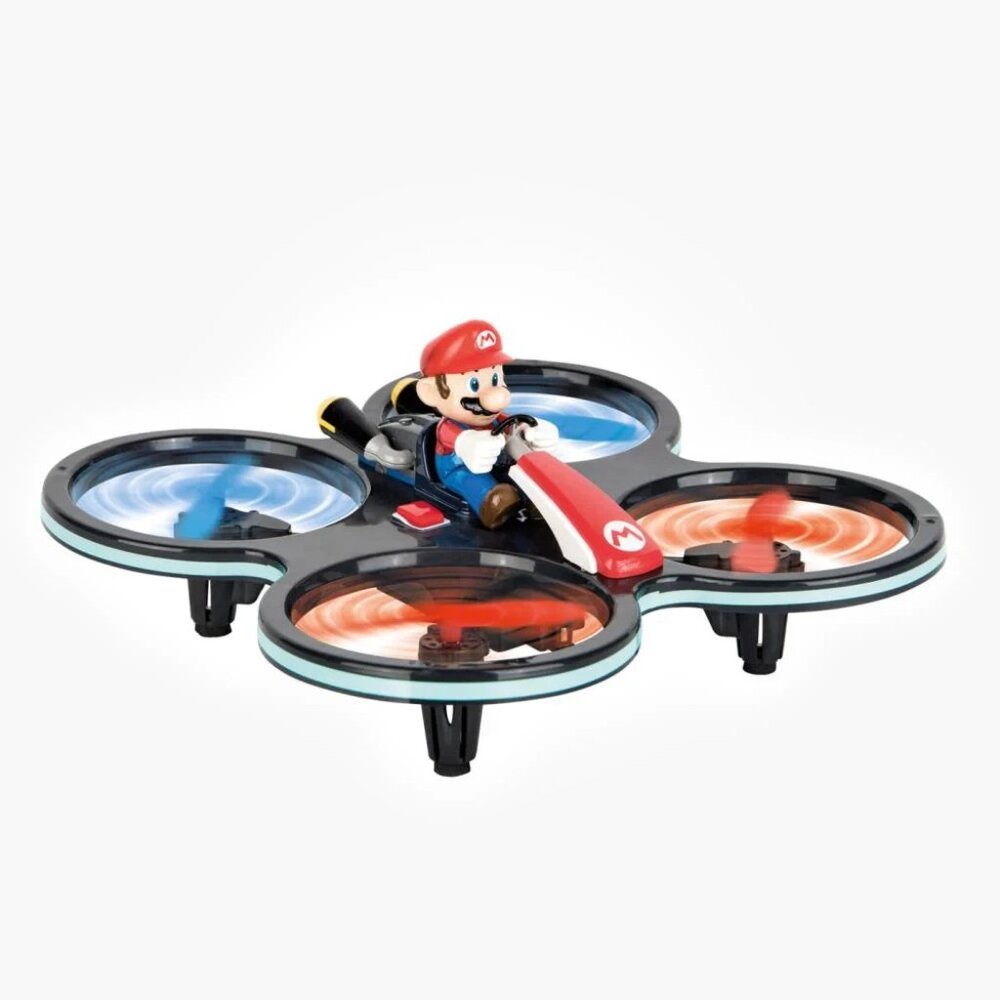 REMOTE CONTROLLED NINTENDO MARIO KART QUADCOPTER BY CARRERA NWT